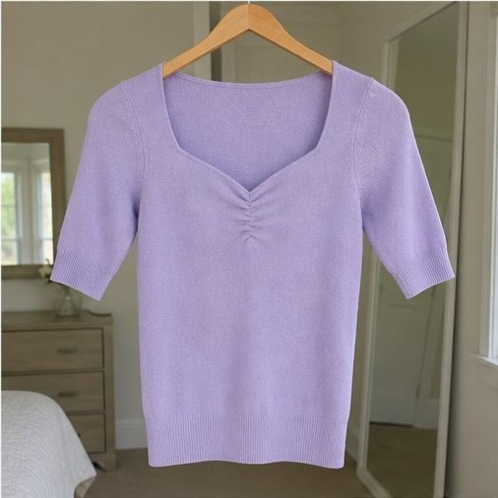 Cream Smocked Top